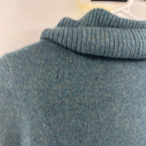 Turtleneck cashmere sweater size M medium green - Picture 2 of 5